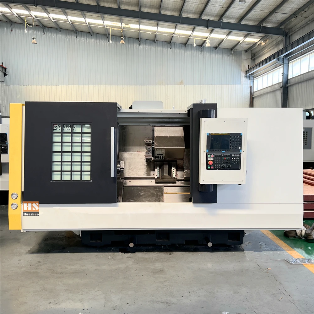 Tck560 Inclined Bed Lathe Siemens Controller For Metal Slant Bed Cnc ...