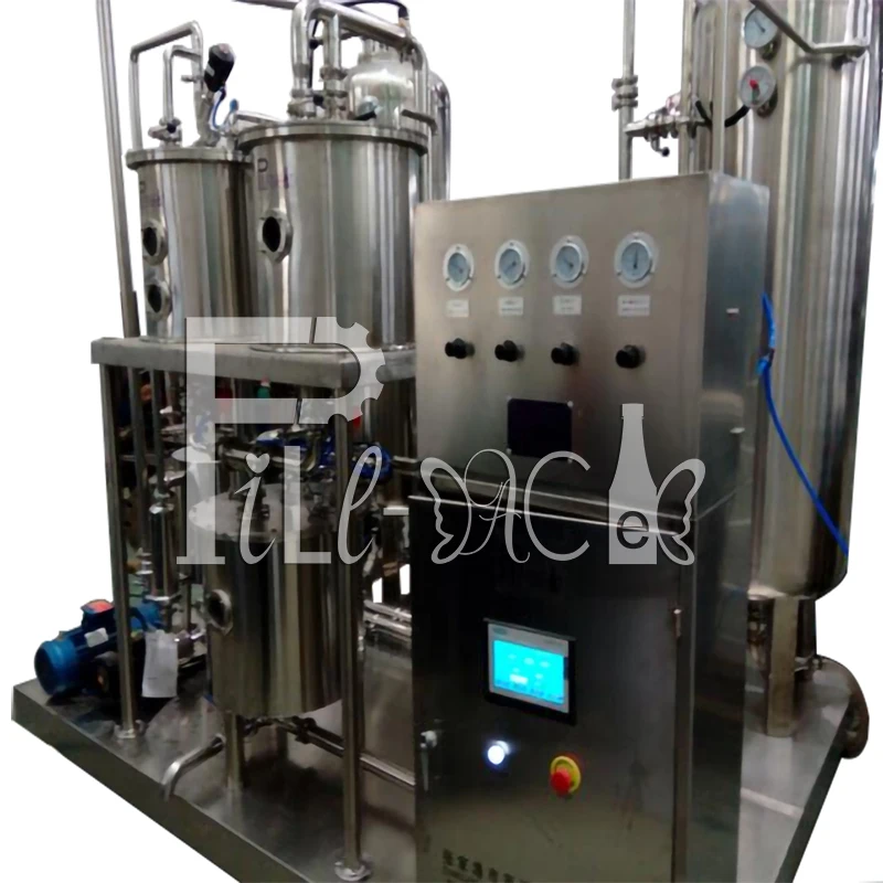 Volume Ratio 2.5 / 4 Times CO2 Mixer Mixing Machine Saturator for Carbonated Gas Drink Beverage /sparkling Water Processing
