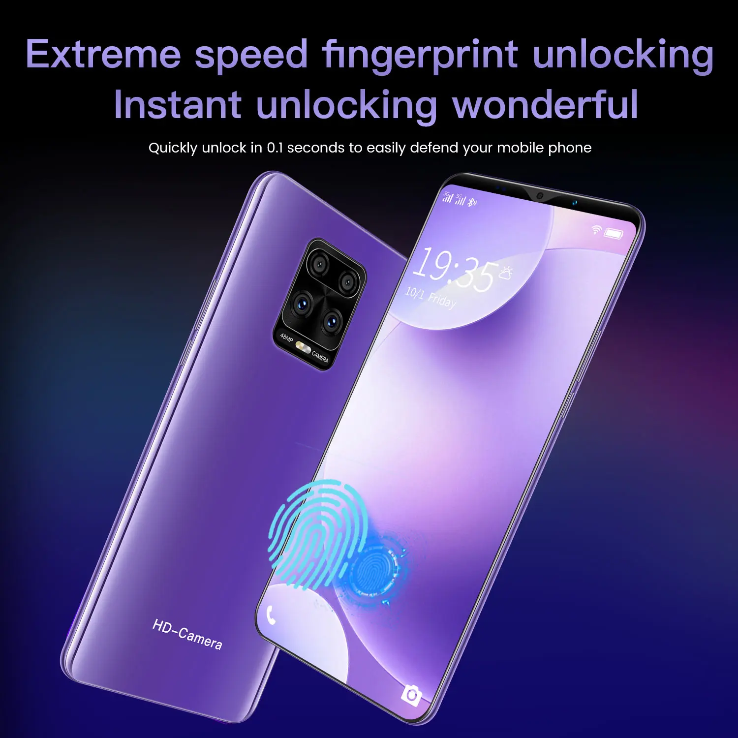 
 Смартфон Note 9 plus, 6 + 128 ГБ, 2 Sim-карты, 2 Мп + 2 Мп, GPS-навигация, сенсорный экран, 4G  