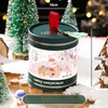 PVC green box with Christmas tag