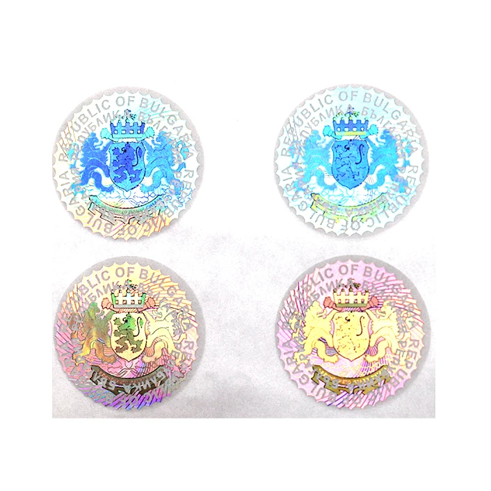 Лидер продаж, Заводские цветные наклейки с голограммой безопасности, наклейки с голограммой, самоклеящиеся этикетки, лист с защитой от бирок