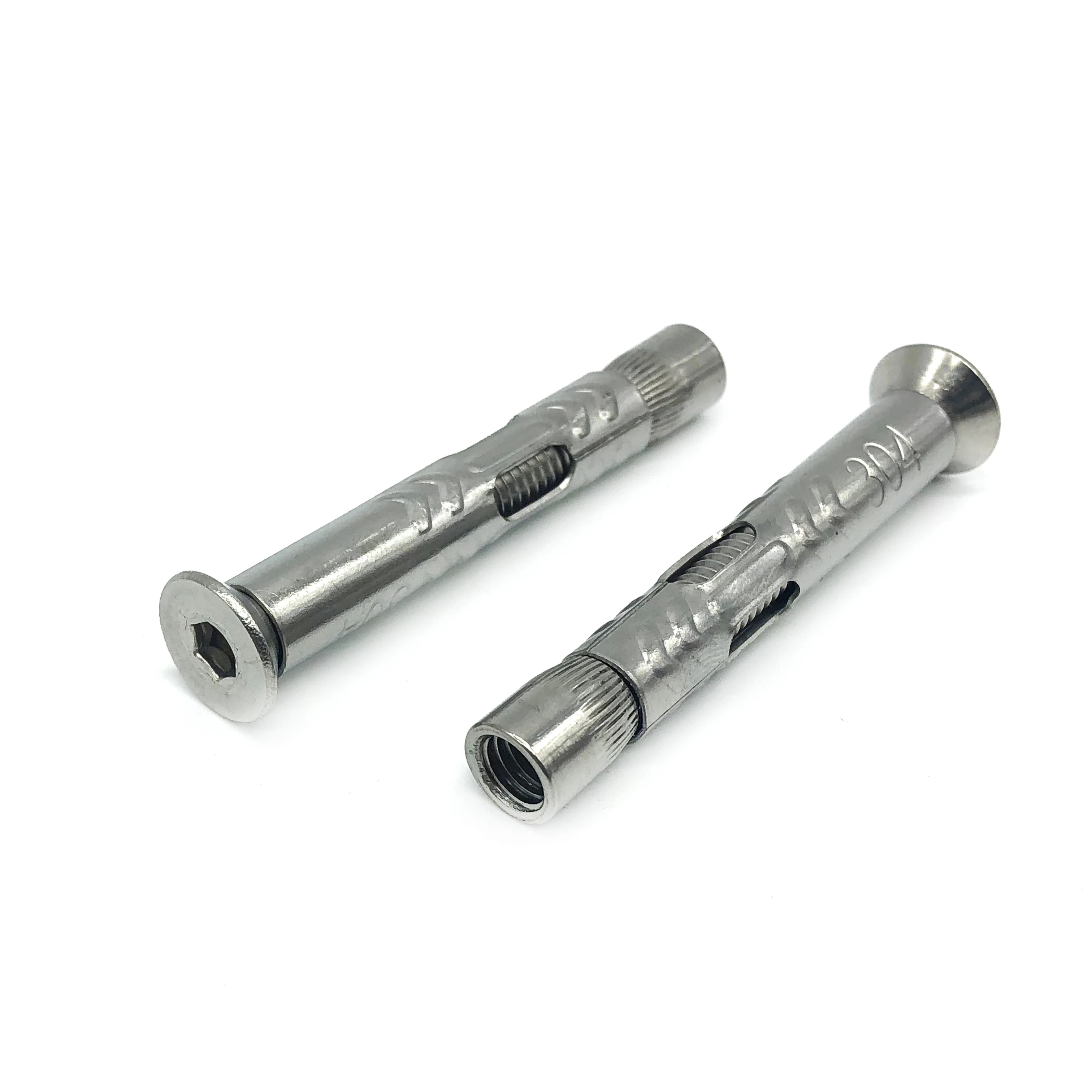 China wholesale stainless steel anchor bolt weight 5/16 m12 10mm m20 m36 sleeve anchor bolt with nut anchor bolt