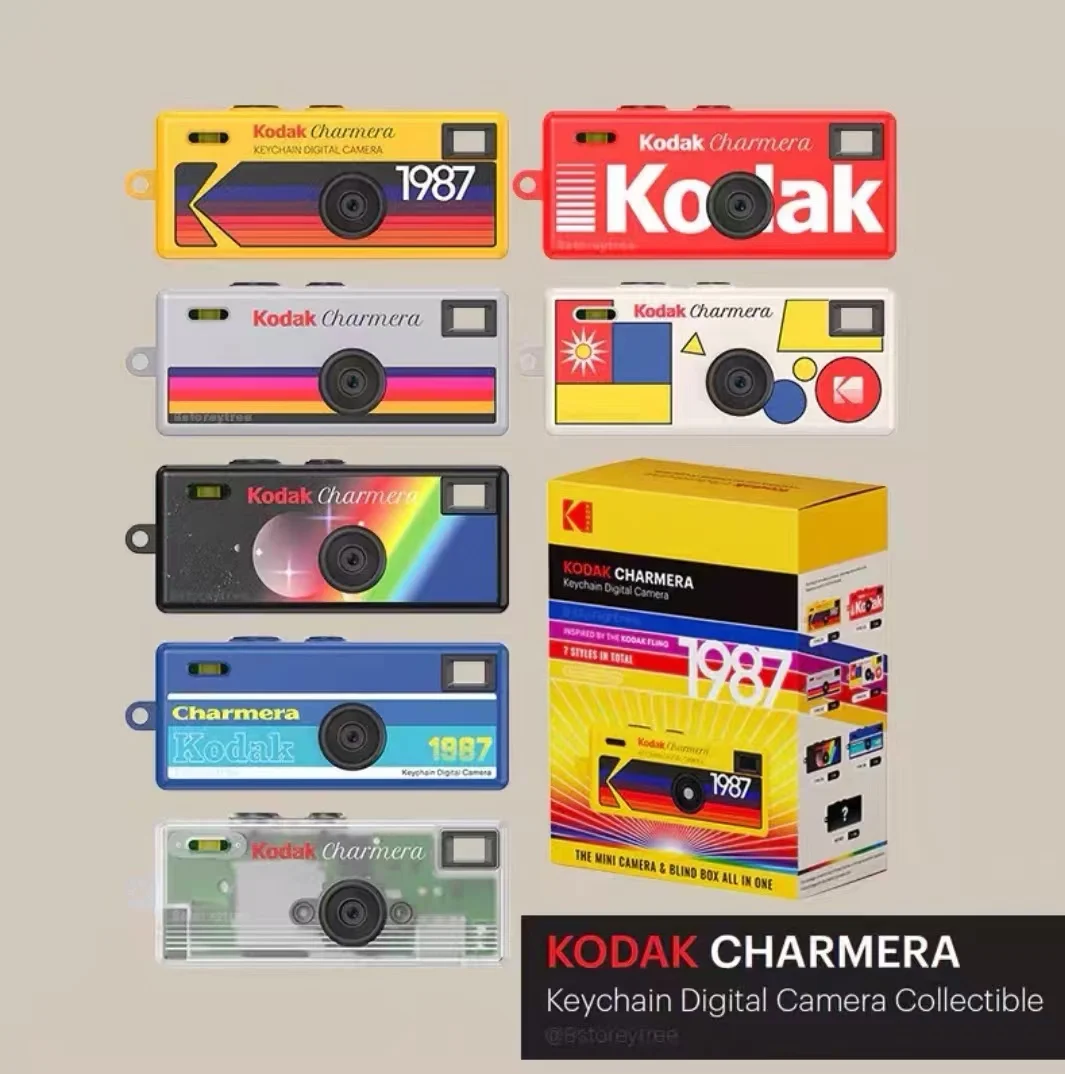 Mini Kodak Charmera 1987 Digital Camera Blind Box Keychain