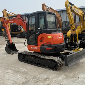 High Quality Mini Excavadora KX163-5 Hydraulic Excavator Mini 6t KX163 Used Excavators Farm Excavator