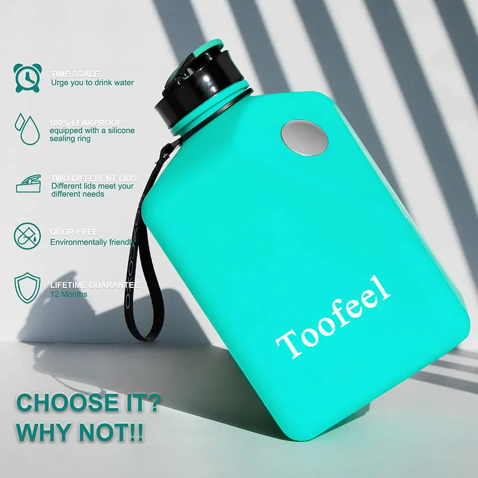 Water Bottle With Cell Phone Holder,2700ml Water Bottle Phone
