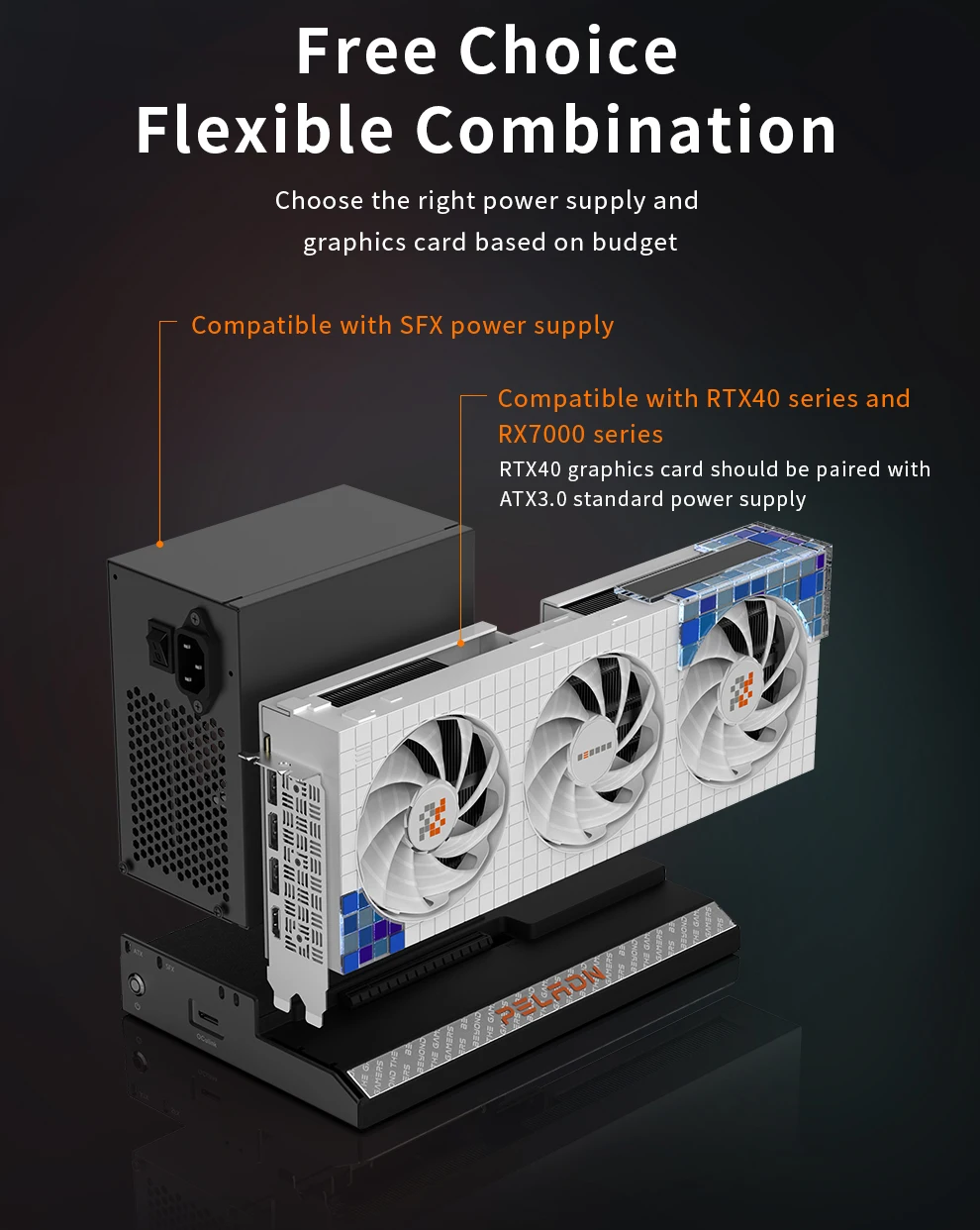 Laptop External Graphics Card Expansion Dock Pciex16 Interface 24-pin ...