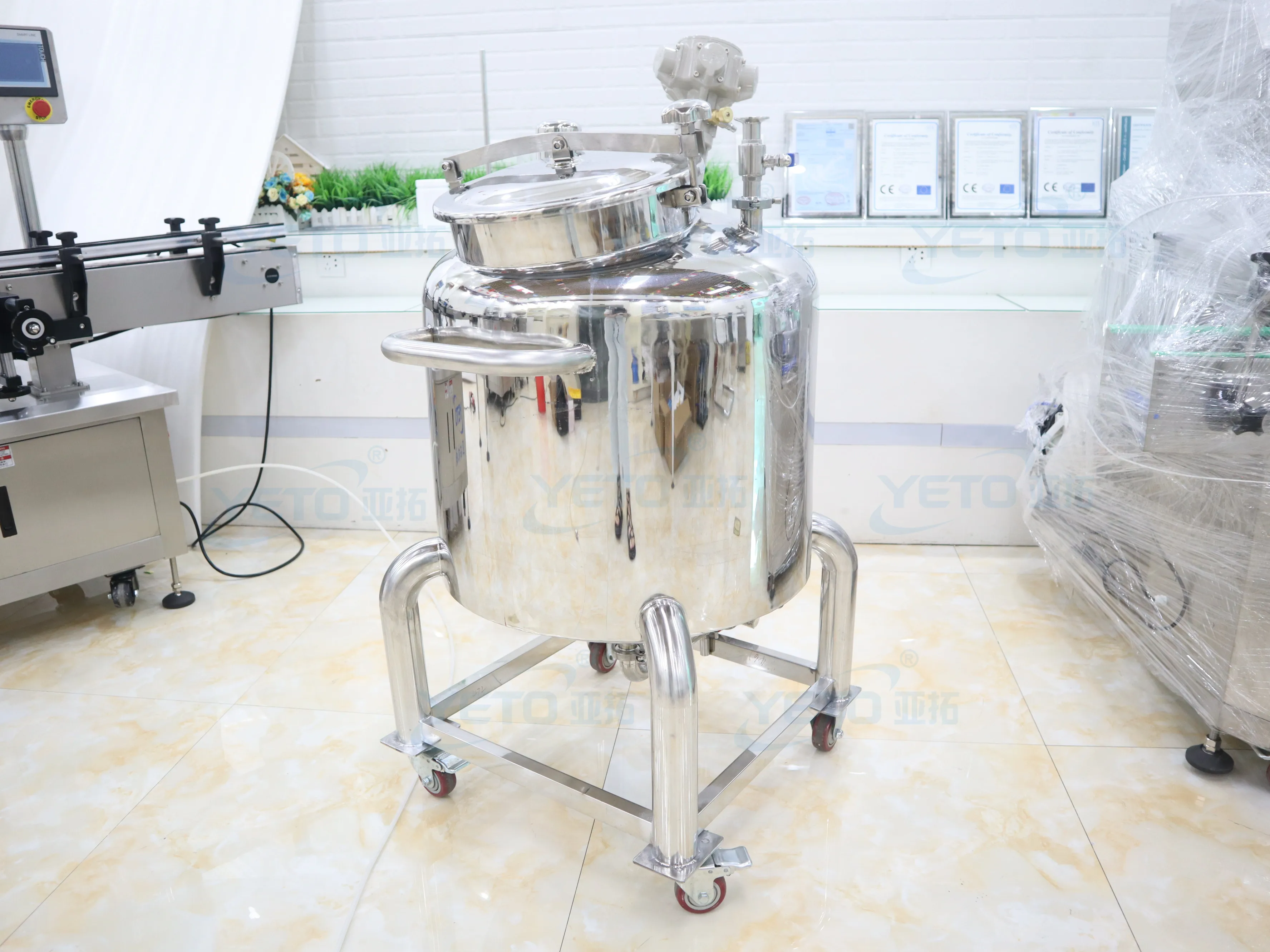 Линия по производству духов YETO смесительная машина производство ароматов смеситель из нержавеющей стали емкость с мешалкой