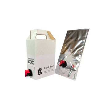 BIB aseptic Aluminum foil bag 10l bag in box Standard spot BIB bag for coffee wine drinks red wine butterfly valve color box