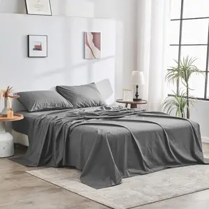 Wholesale Customized 100% Silk Soft Eucalyptus Origins Lyocell Tencel Duvet Cover and  Bedding Sheet Set