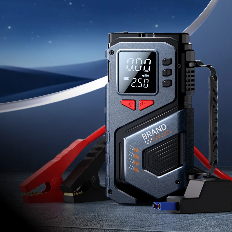 Wireless Electric Portable Air Pump with LCD Display New Car Jump starter for Vehicles and Motorcycles