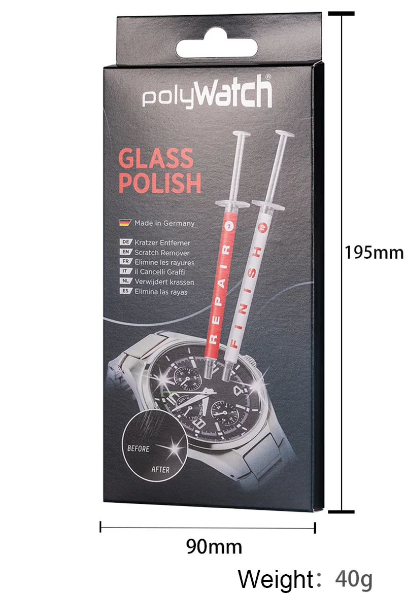 PolyWatch Glass Polish Glass Polish Scratch Remover Watch Glass