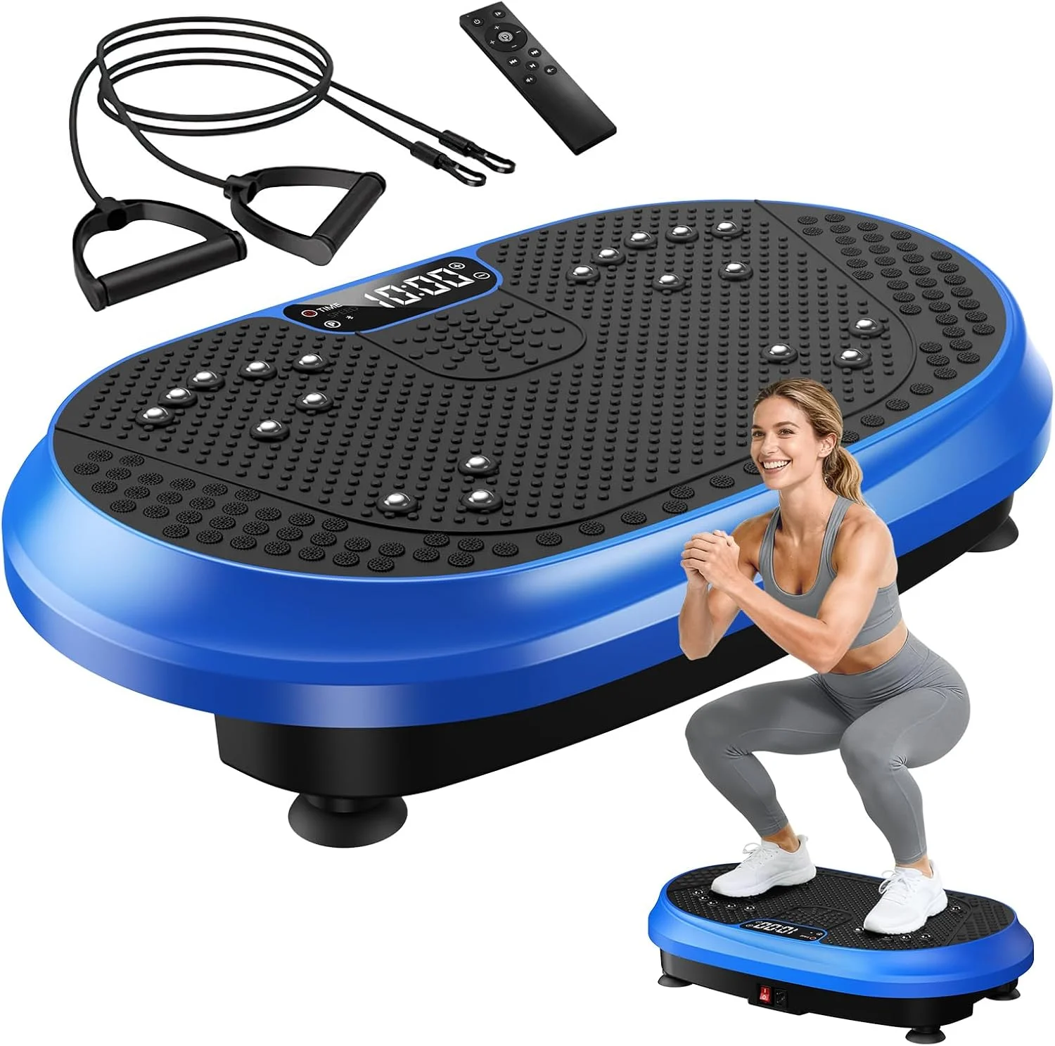 Y Fitness Trainer Power 120 Speeds Exercise Body Slimming Platform Vibration Plate for Burning Calorie