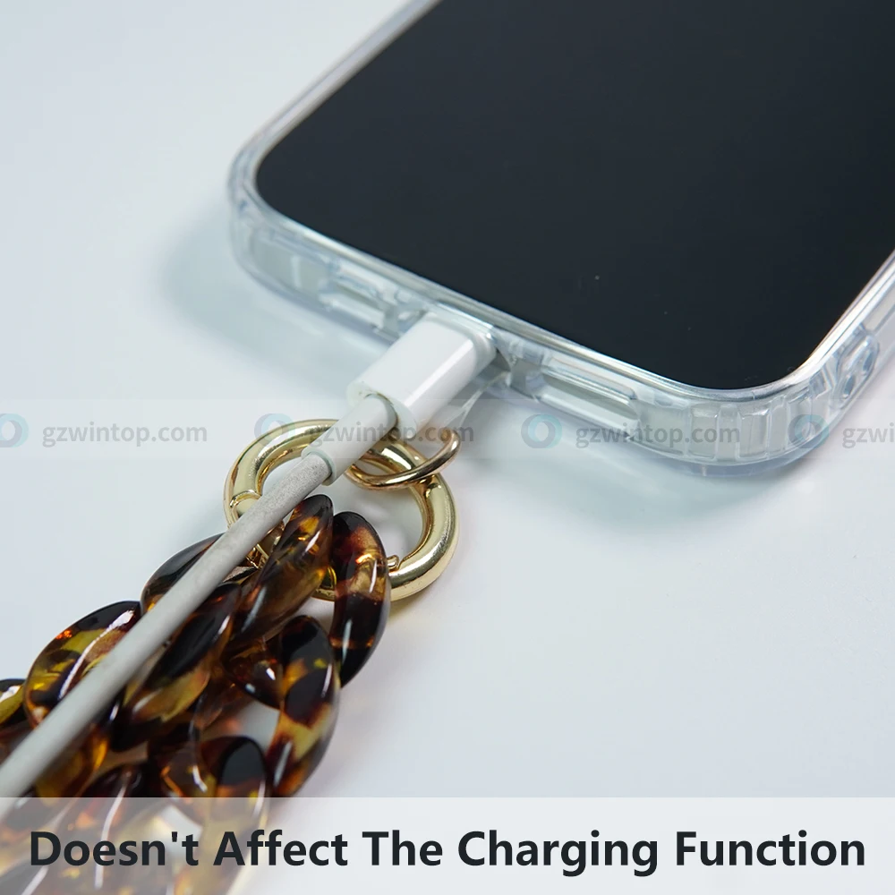 Acrylic Chain For Phone Holder Custom Logo Charm Phone Case Fashion