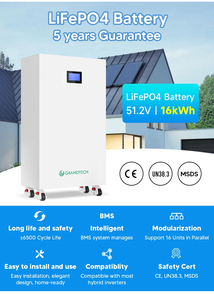 product grandtech factory price 16kwh 20kwh low voltage lifepo4 battery for 10kw 16lw 20kw 30kw energy storage solar system home use333-4