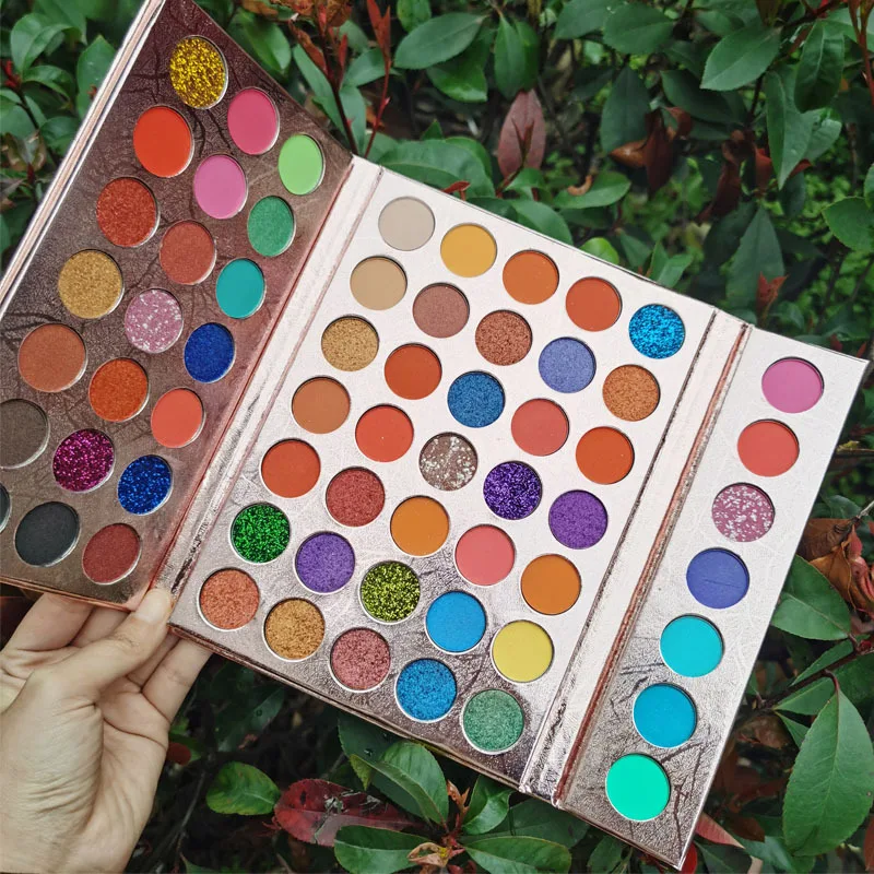 
 Лидер продаж, OEM косметика, оптовая продажа, 63 Цвета, хайлайтер, натуральные блестящие тени для век, палитра, матовые тени для век частной торговой марки  