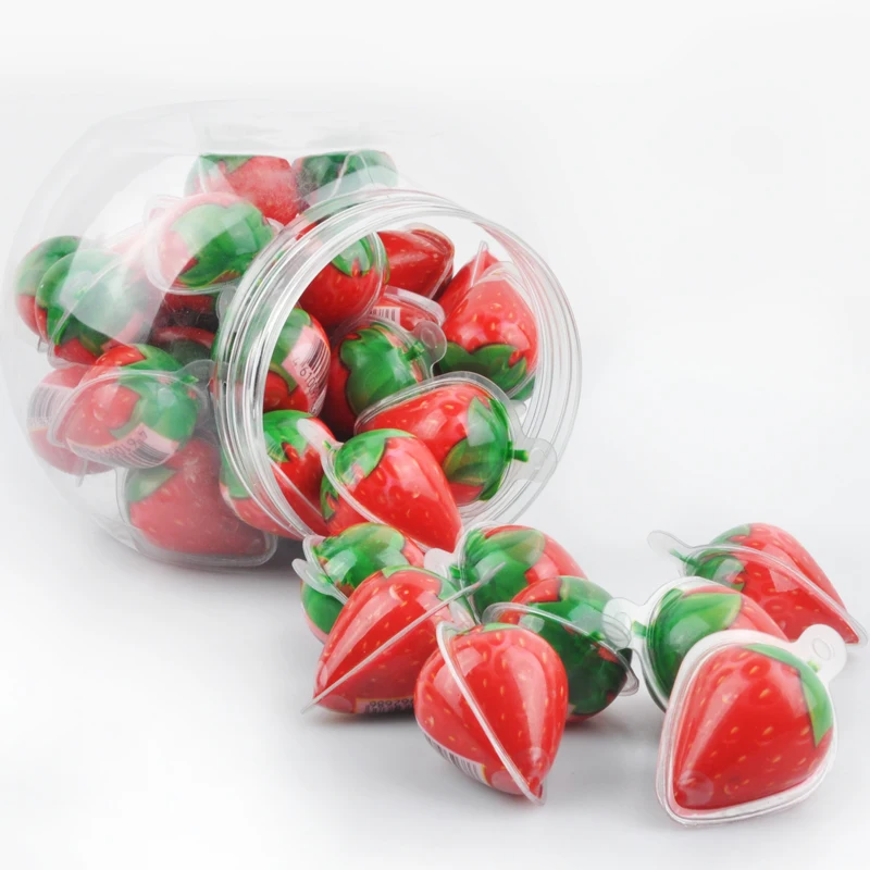 Wholesale Custom Gummi Ball Strawberry Shape Fruit Snacks
