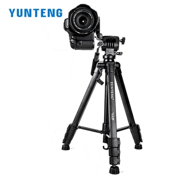 YUNTENG VCT-80 Professional Portable Telescopic Tripod with Mounts for DSLR Cameras and Smartphones Video Recording detail image
