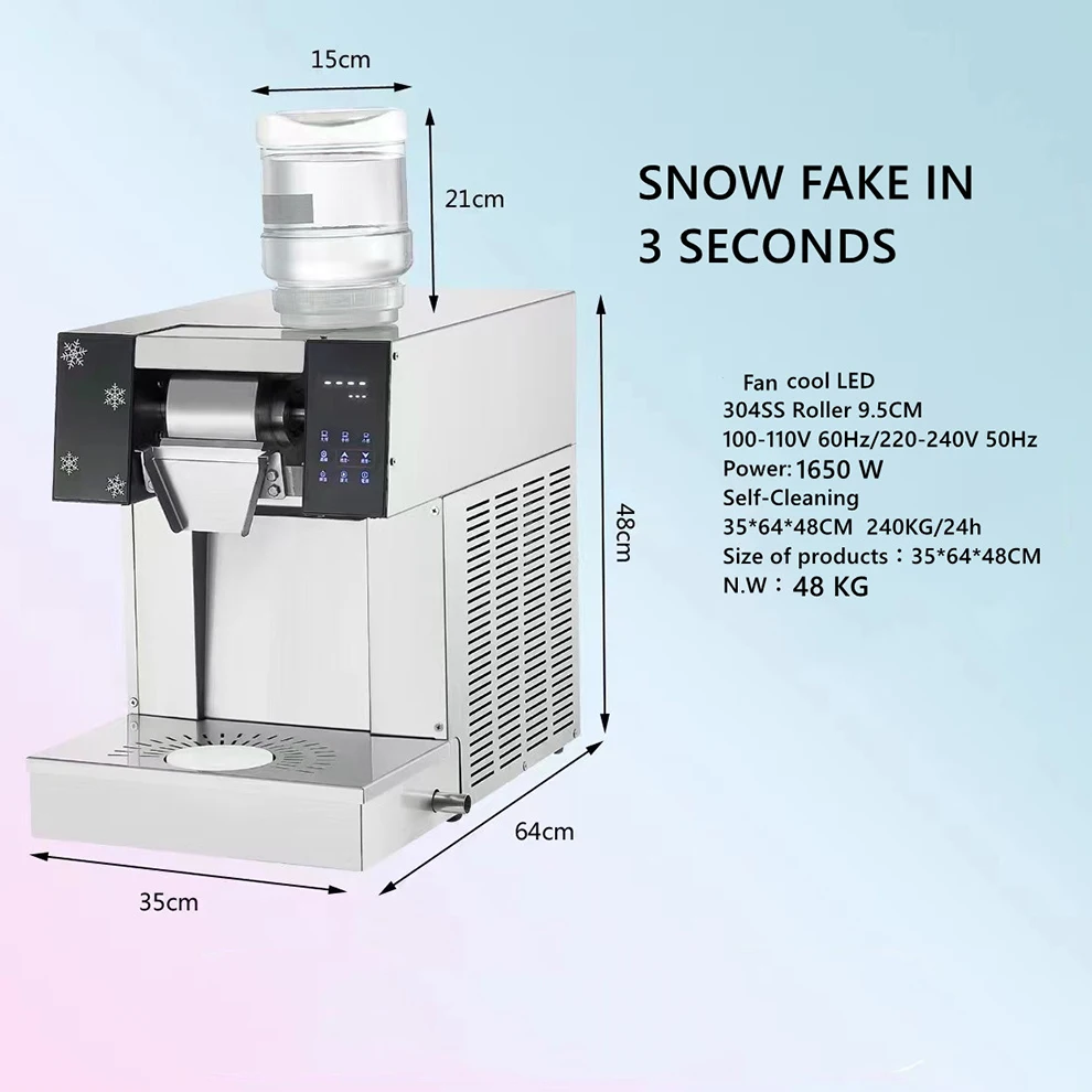 Ice Crusher Snow Flake Ice Machine Automatic Small Machine Snow Ice