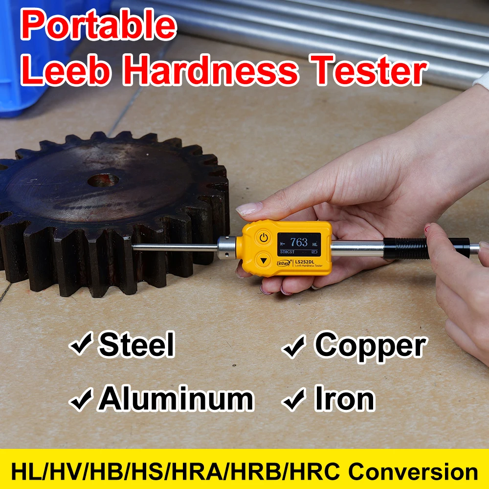 KH200 Digital Leeb Hardness Tester HL HB HRB HRC HRA HV HS With D Type Impact De