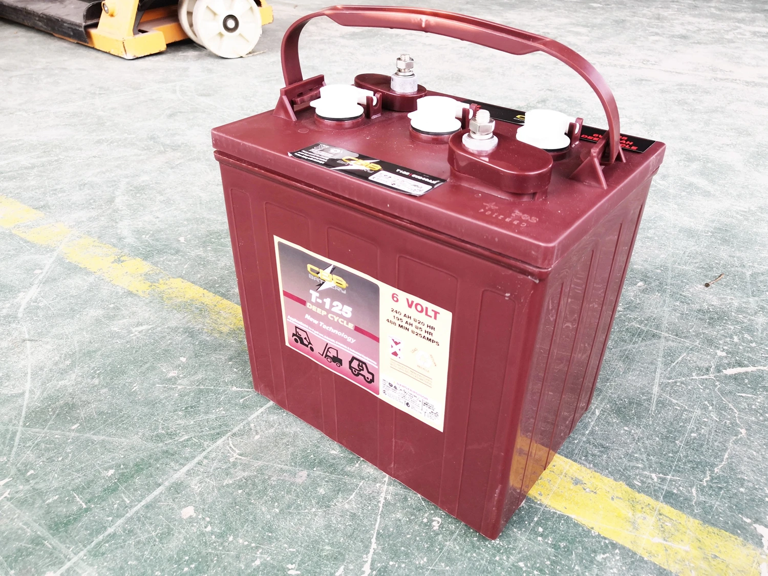 6V 240AHディープサイクル鉛蓄電池 ゴルフカート用 Trojan T125類似