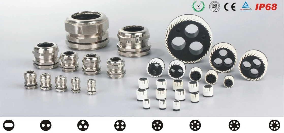 Multi Insert Hole Cable Gland Ip68 Certified Quality Pa66 Pg M25 G Npt