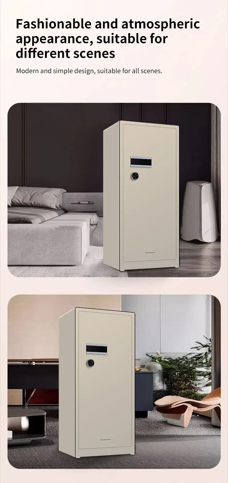 CEQSAFE Security Digital Electronic Safe Box Steel Household Safe with Fingerprint Lock for Home Storage manufacture