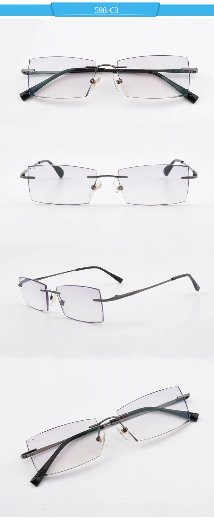 Original Factory Customizable Blue Light Blocking Unisex Titanium