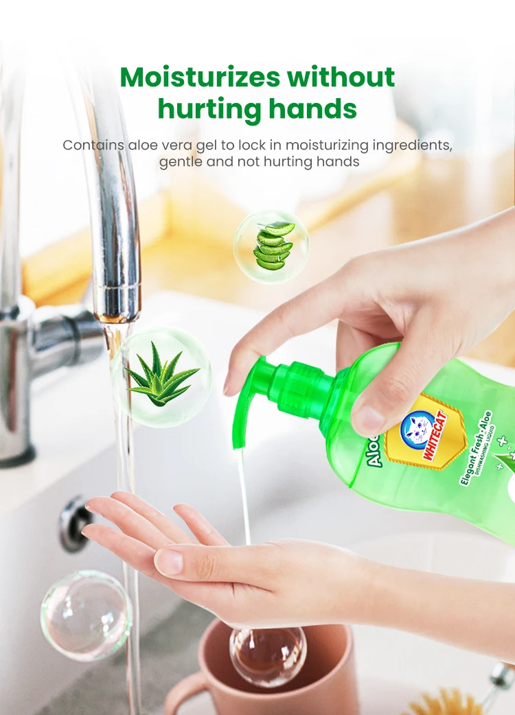 Eco-friendly Food Grade Dishwashing Liquid Aloevera Gel Chemical Formula for Dishwashing Liquid for dish wash detergent liquid manufacture