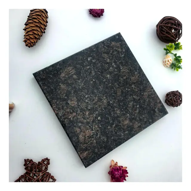 Good Pressure Resistance Galaxy Brown Granite Stone for Dining Table Building Lobby Interior Decoration