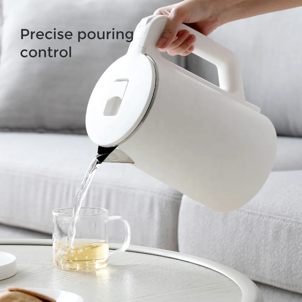 2.3L Electric Kettle Quiet, Double Wall Hot Water Boiler BPA-Free, Quiet  Boil and Cool