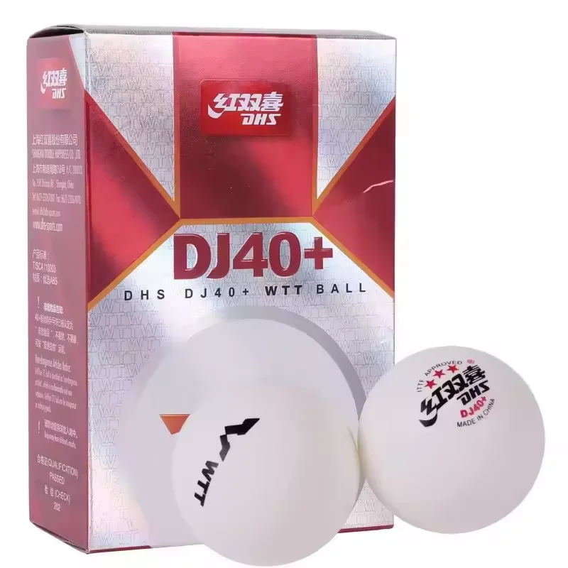 DHS WTT DJ40+ ITTF Approved 3 Star White Table Tennis Balls
