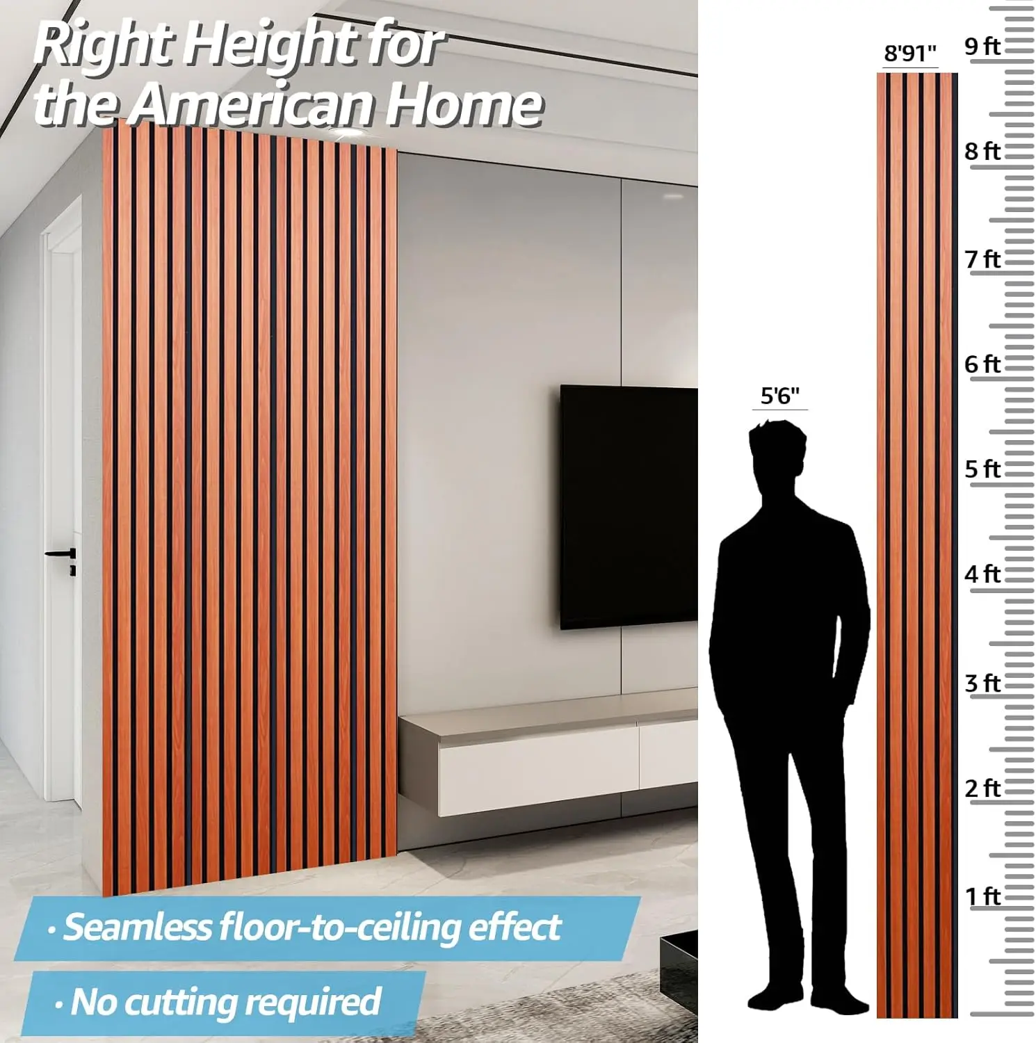 High Quality Indoor Decorative Wood PET Acoustic Slat Wall Panels Indoor Ceiling and Wall Decor Sound Absorbing for Studios supplier