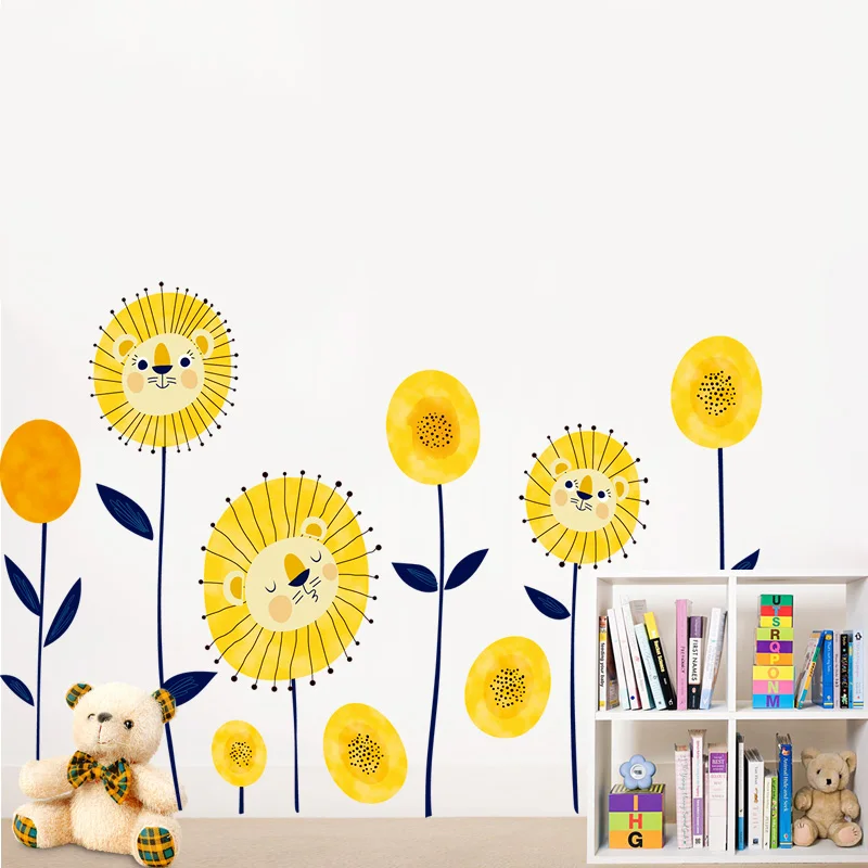 1000 Pieces Yellow Sunflower Stickers for Envelopes, Flower Decals