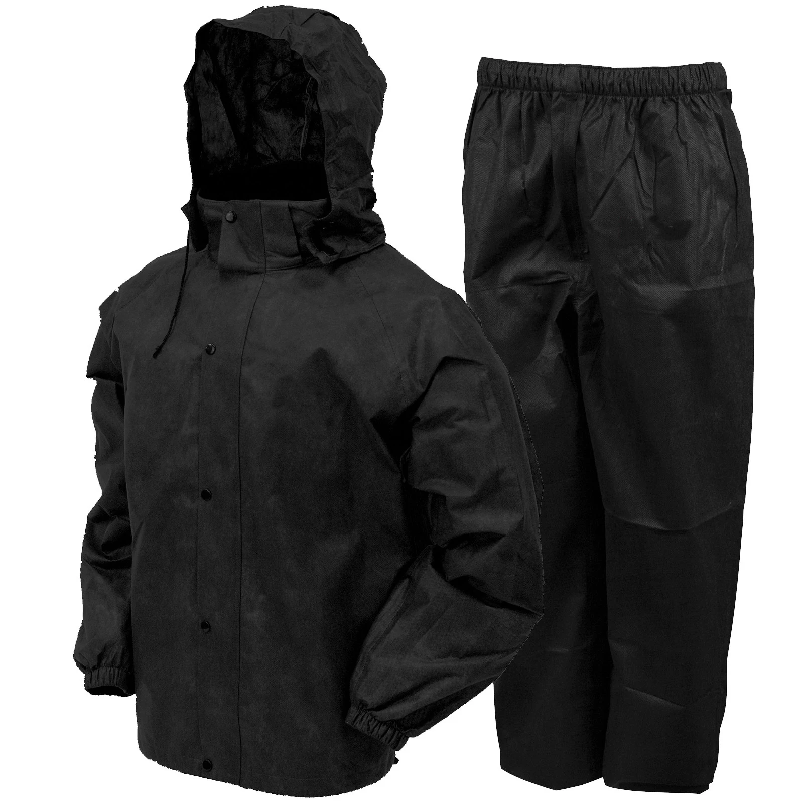waterproof polyester rubber rain coat for men with reflective
