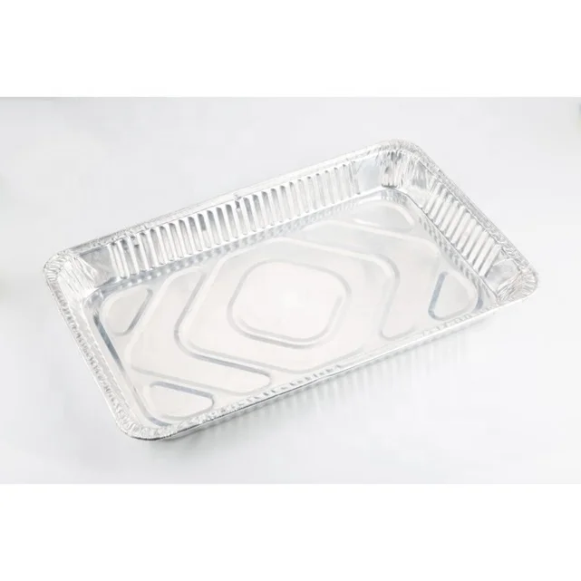 TIA CB43 Aluminum Foil Lunch Box Disposable BBQ Dishes Tray with PP Lids for Food Packaging and Baking