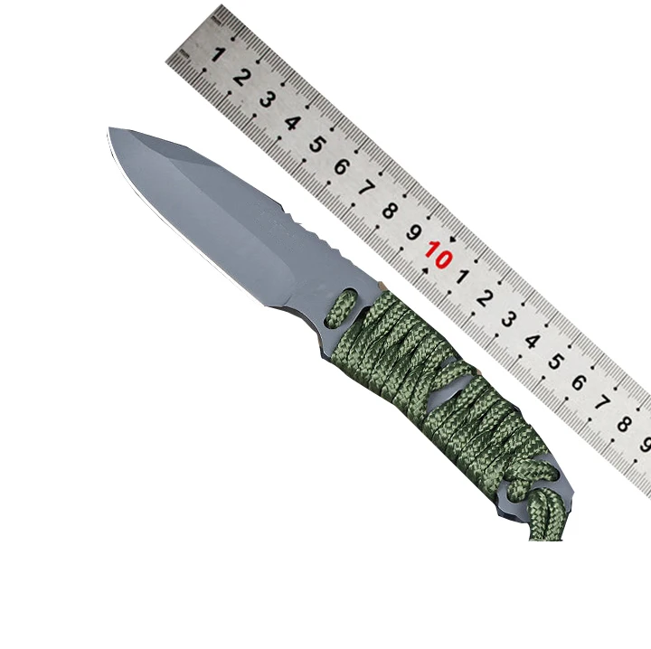 Portable Paracord Handle Navajas Best EDC Survival Hiking Hunting Camping Tactical Fixed Knife with Kydex Sheath