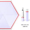 Light purple + red stripe + white edge (silver ring handle)