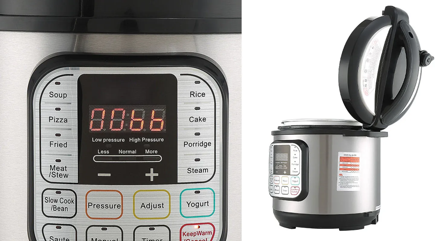 Multifunctional Instant Crock Cooking Pot Duo Set Nonstick Cookware 7