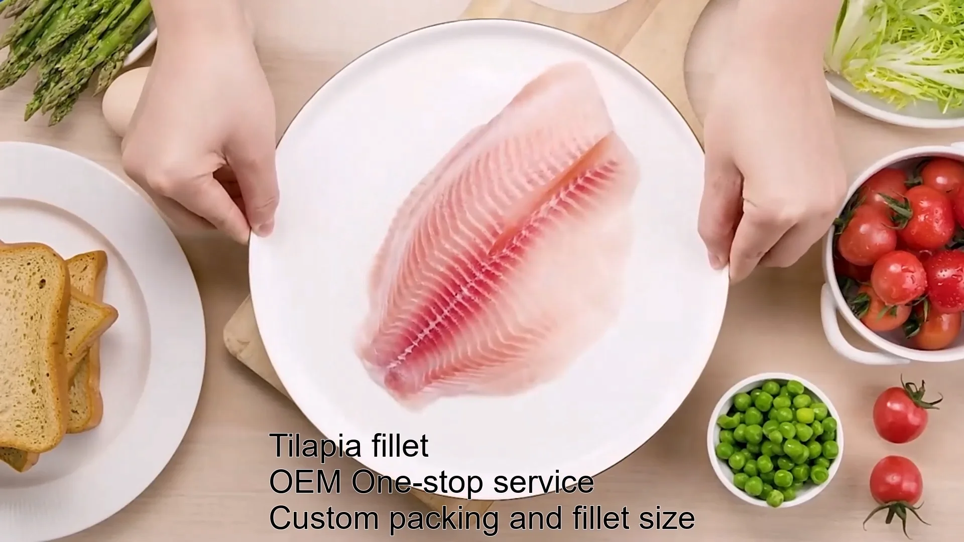 Custom Skinless Boneless Pbo Tilapia Fillet Frozen Tilapia Fillets