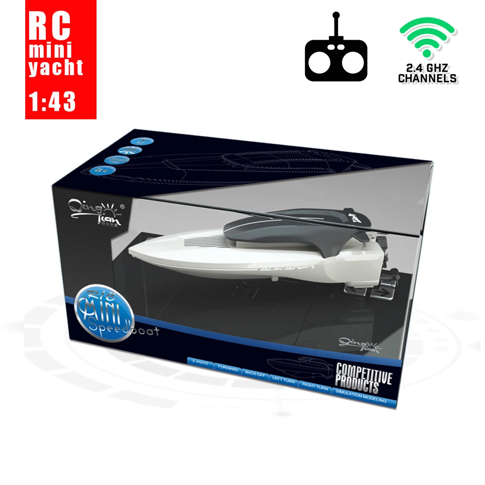 Tiny Yacht Remote Control Mini Boat Toys Indoor Toy Yacht Radio Control