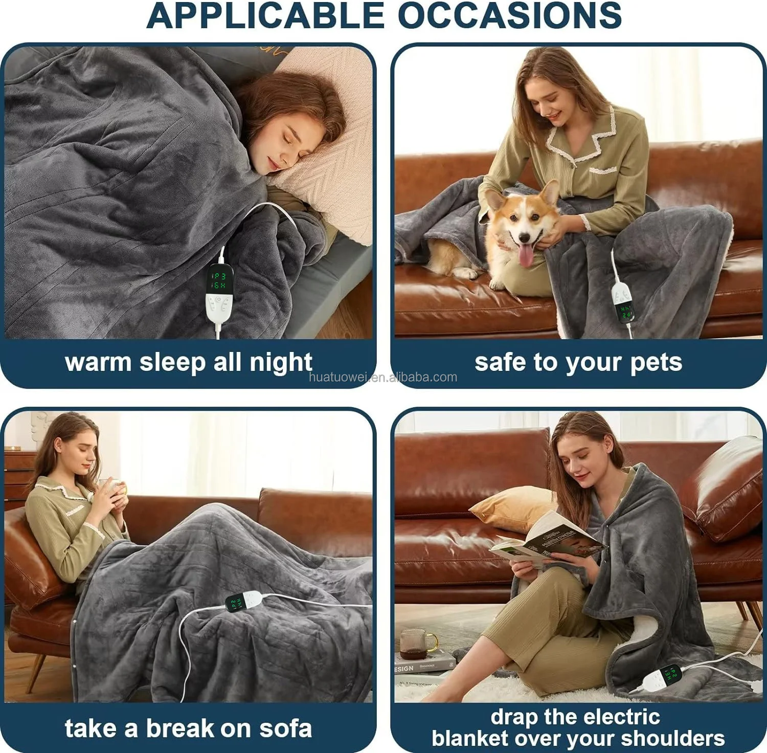Heated Blanket, 150*180cm, Portable - detail 18