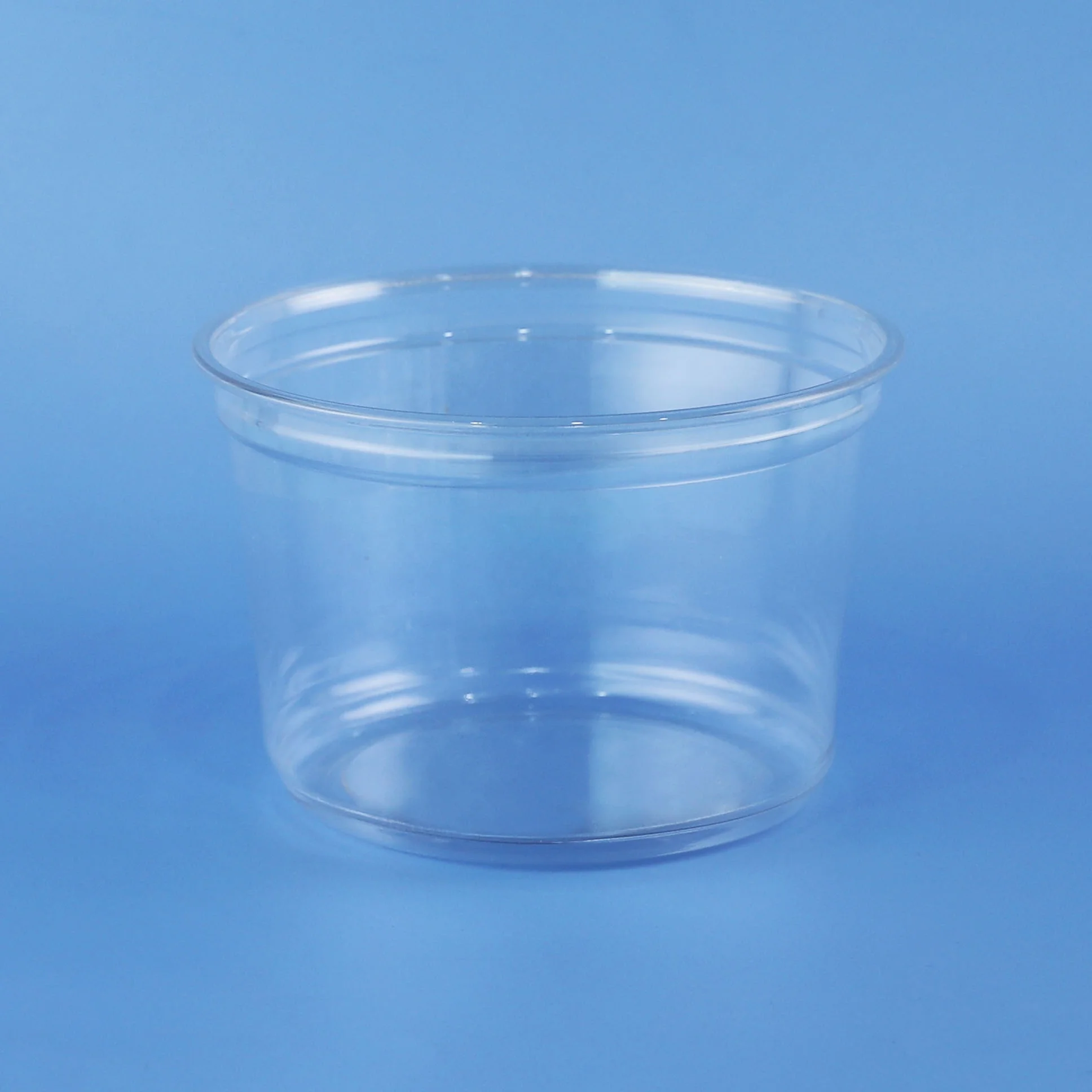 Одноразовые 16уц Оптовая торговля, фруктовый салат пластиковая миска для питомца контейнер ванна с крышкой для ресторана