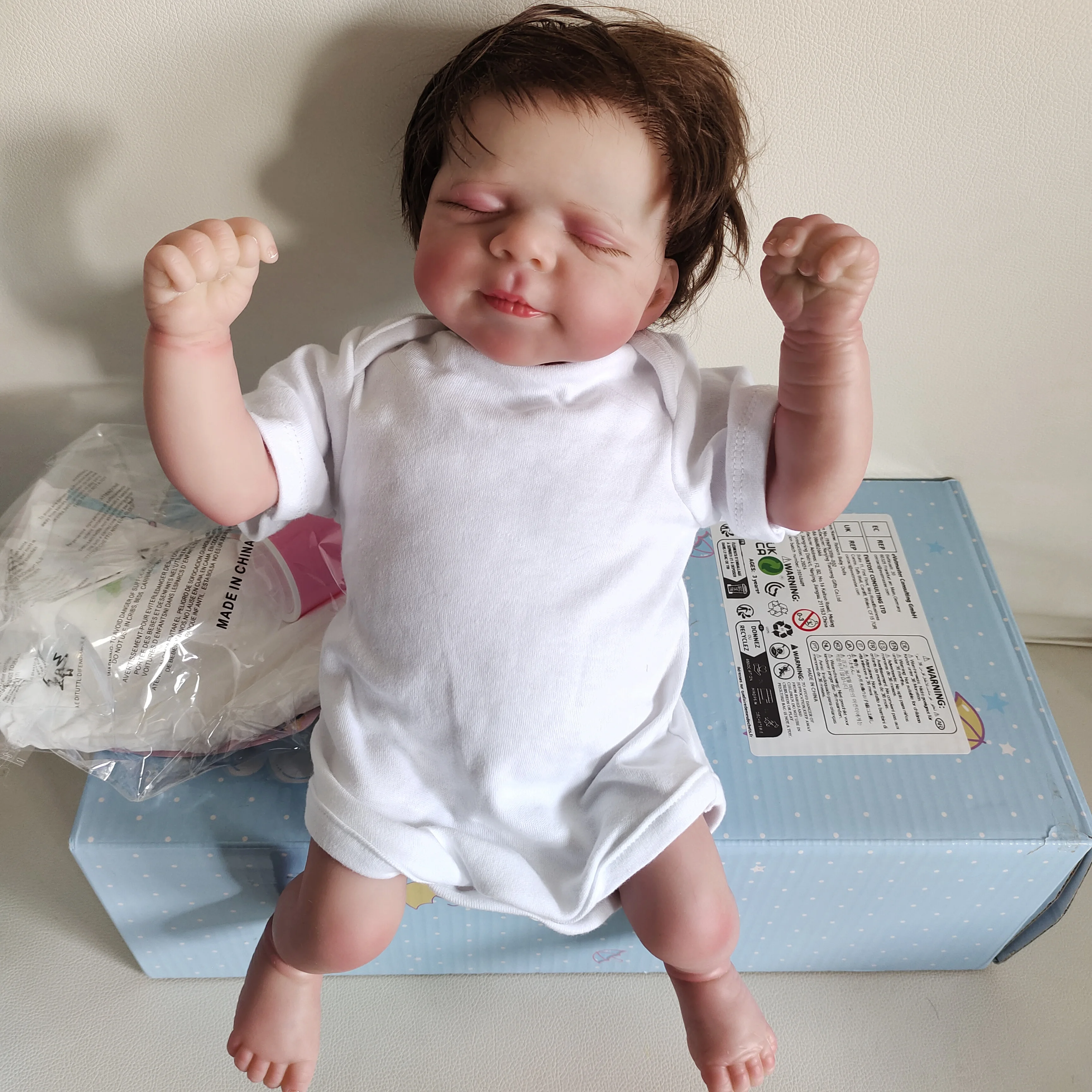 Poupée Reborn En Silicone De Naissance - Bébé Réaliste Tout Doux à Collectionner