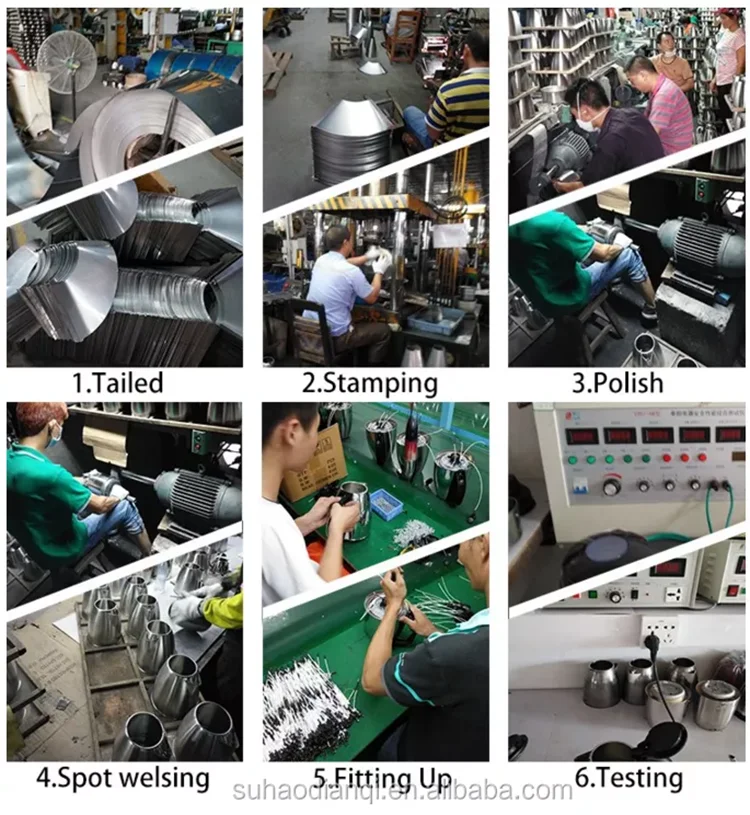 201 Stainless Steel Design Electric Kettle With 360 Degree Rotational