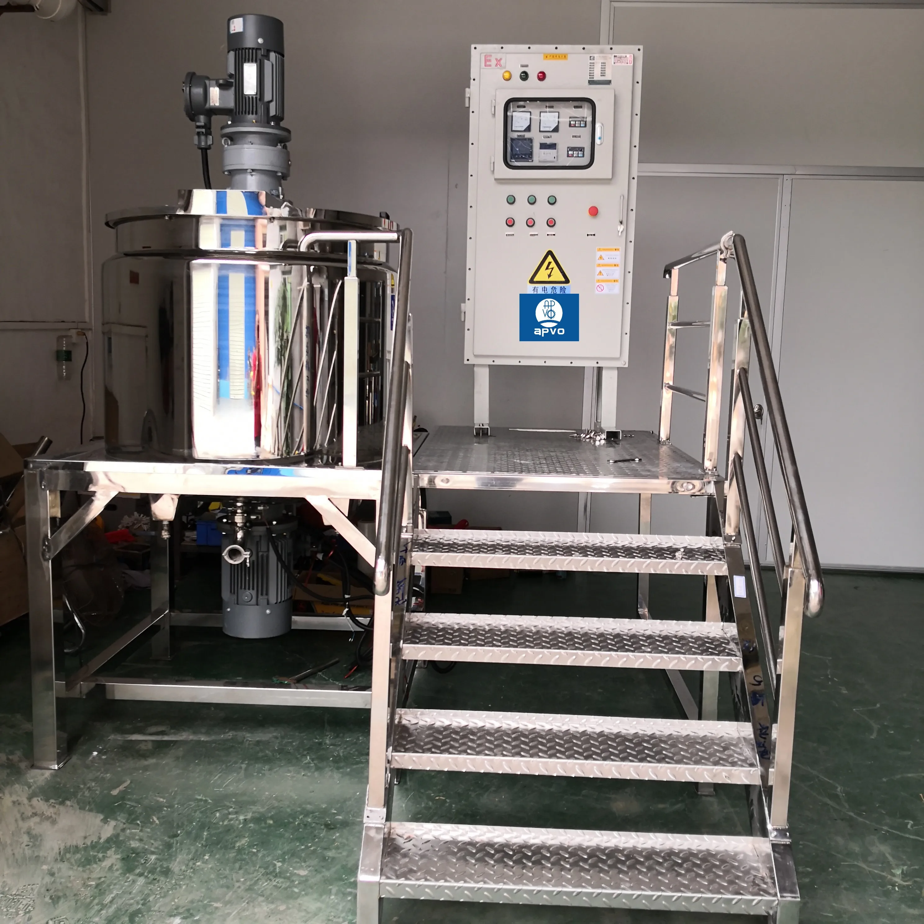 GMP Quality Machine Factory Liquid Soap Blender Liquid Washing Homogenizing Mixer