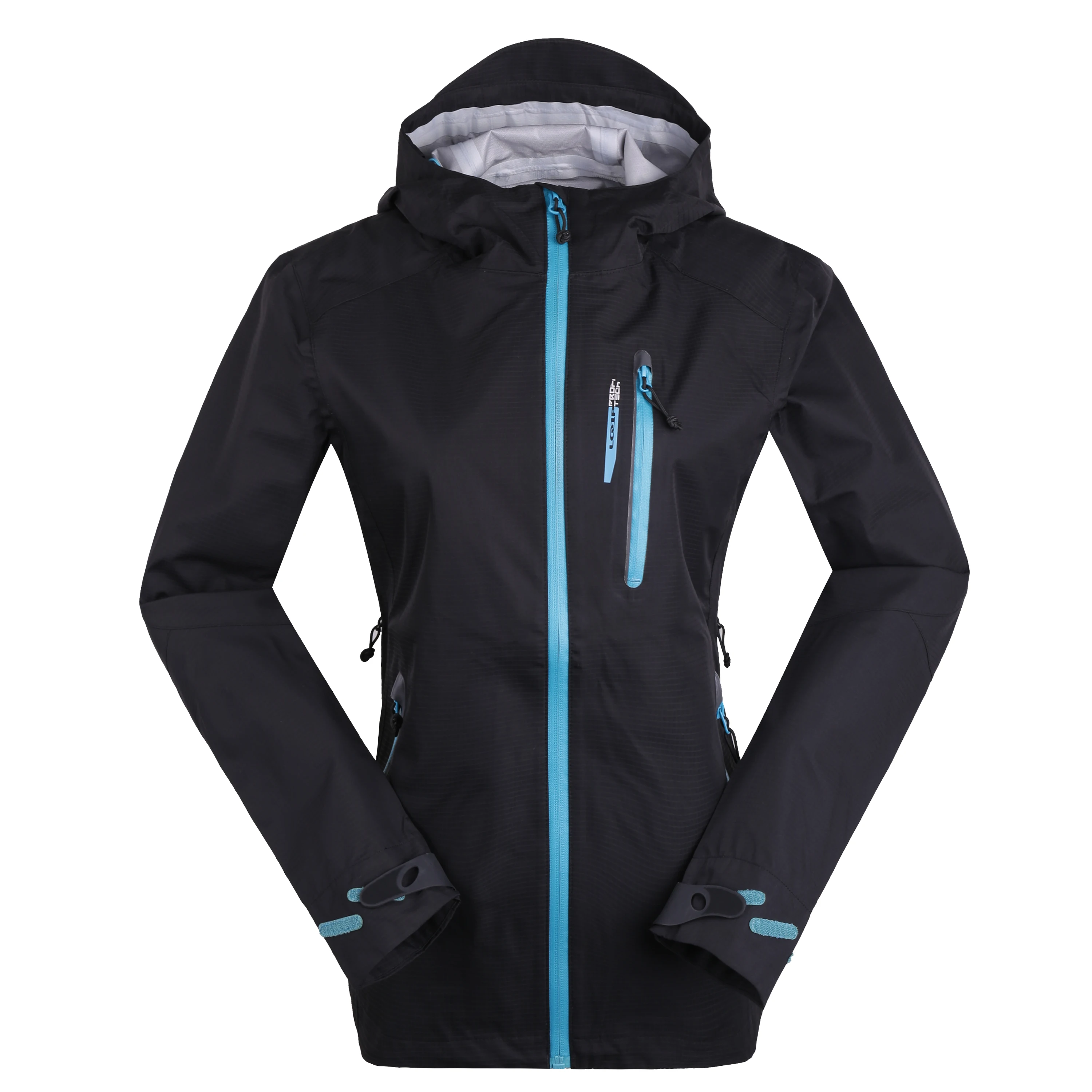 Подгонянная Женская водонепроницаемая ветровка куртка на открытом воздухе длинное дождевик с капюшоном