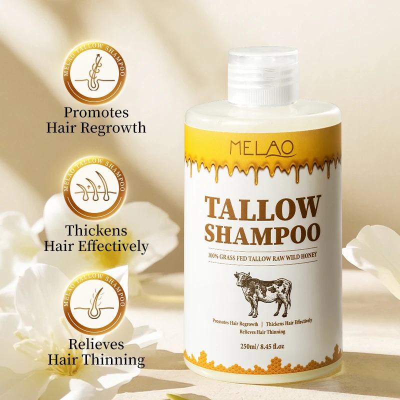 Private Label Unscented Handmade Tallow & Goat Milk Shampoo Moisturizing Beef Tallow Shampoo