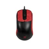 1pcs demi-pack souris autocollant-motif de neige rouge
