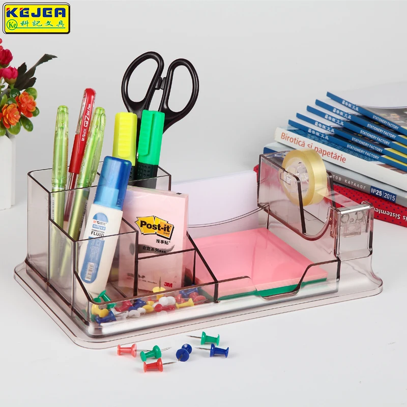 Factory Direct KEJEA Pen Holder with Notepaper Pocket Desk Organizer