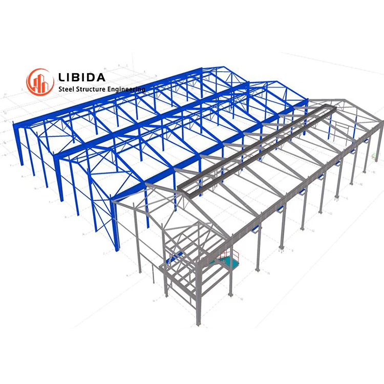 Big Industrial Easy Assemble Steel Structure Warehouse Building Prefabricated Shed with Free